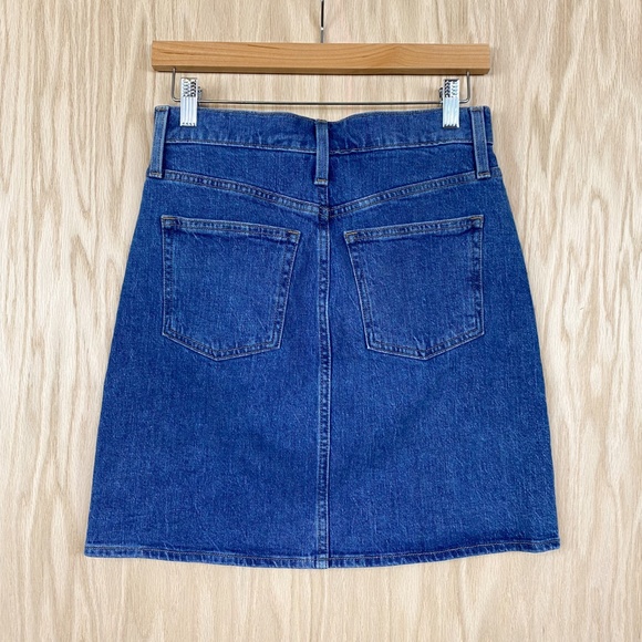 J. Crew Button Front Denim Mini Jean Skirt - Picture 3 of 5